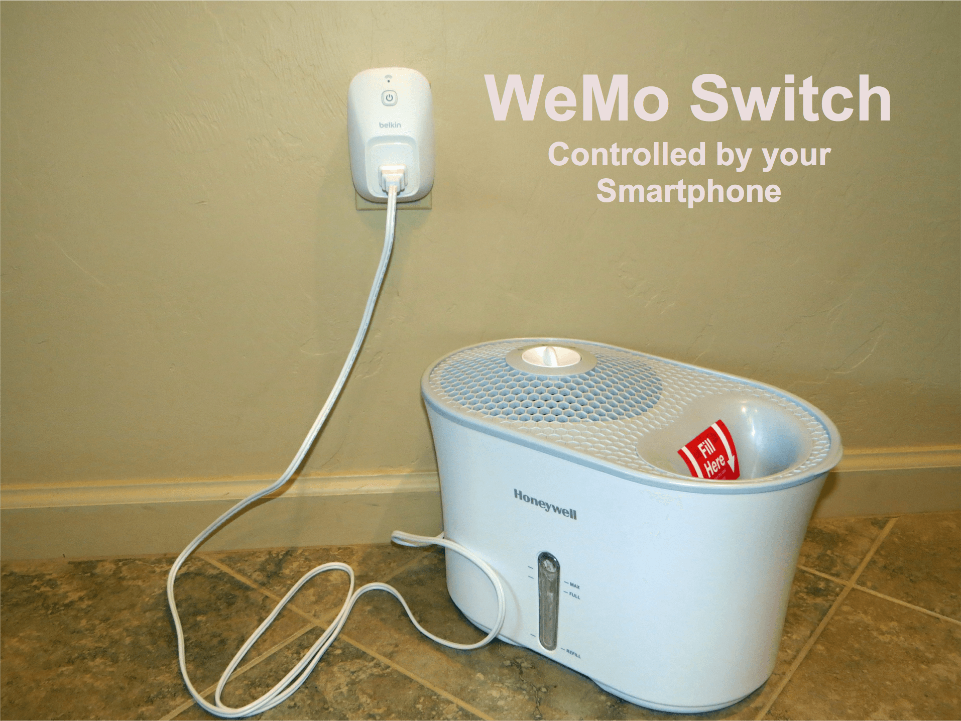 A smart plug can automate a bedroom humidifier for overnight humidity support.